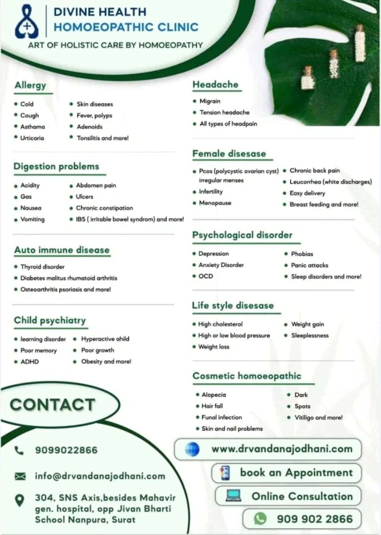 any chronic disease has various elements ,human body responds to various elements in different ways 