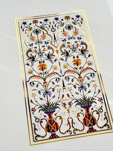 Fresco inspired by Takht Sri Patna Sahib, Bihar, India