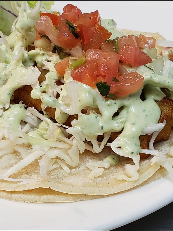 Mahi Mahi Baja style fish taco