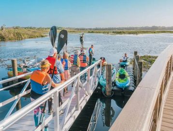 ADA Kayak Docks for Parks & Outfitters. Pictured is ADA Kayak Dock in The Villages, Lake County, FL.