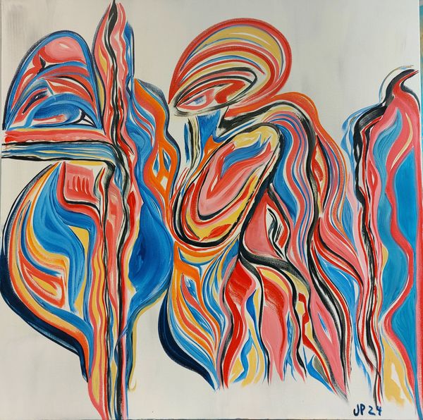Exquisite Abstract Painting Exuding Beauty and Artistic Expression.