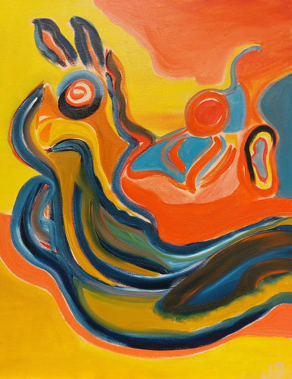 Exquisite Abstract Painting Evoking a Sense of Wonder
