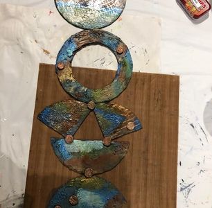 Creating  a charm wall piece