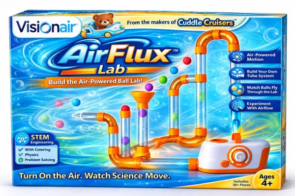 AirFlux Lab STEM toy by Visionair for kids 4+.