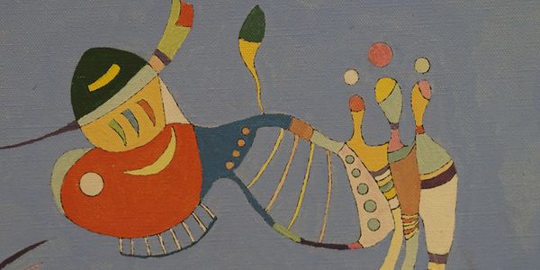 Painting of Kandinsky in Pompidou