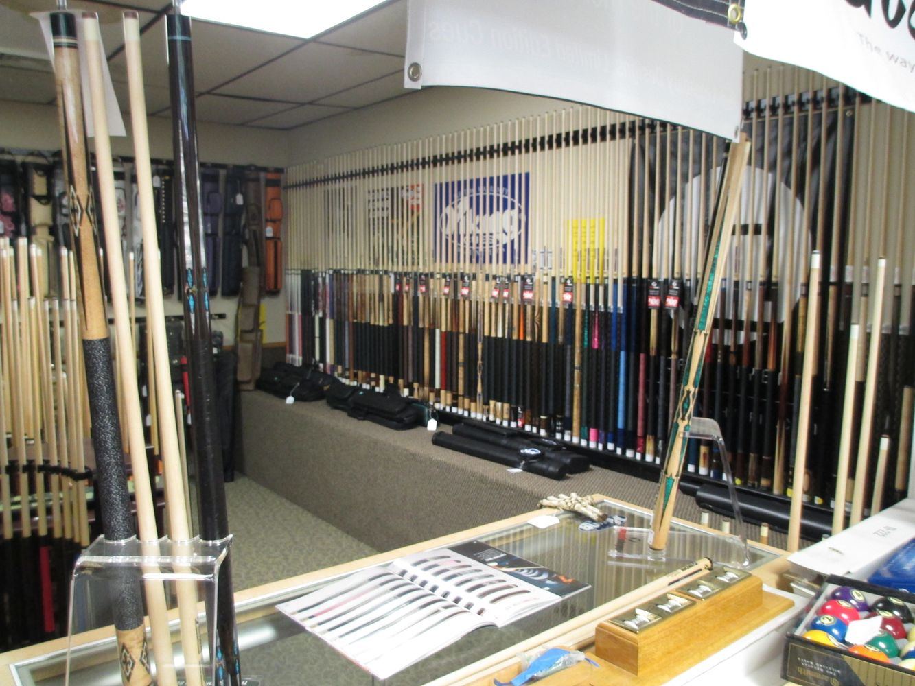 Billiards Plus Pool Table, Pool Cue