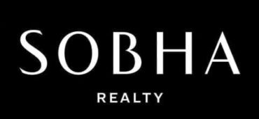 Sobha Realty logo on a black background.
