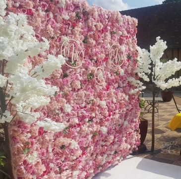 Enhance your decor with a Custom Flower Walls for your party, wedding, event. 