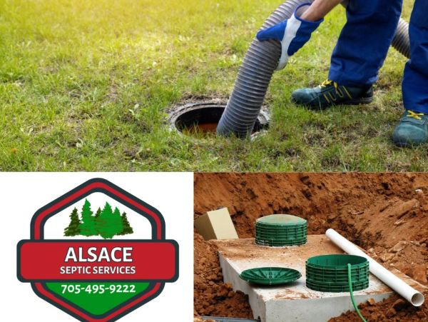 Septic tank cleaning and maintenance service by Alsace Septic Services.
