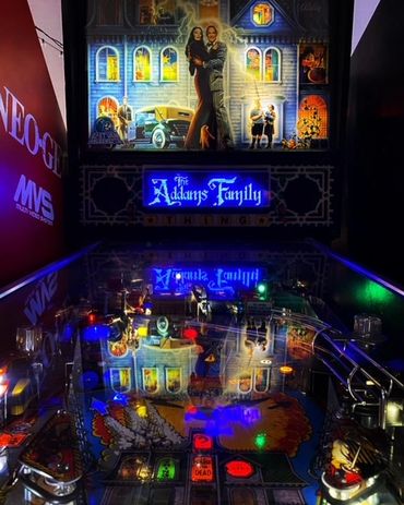 Addams Family pinball rental arcade party rental vancouver