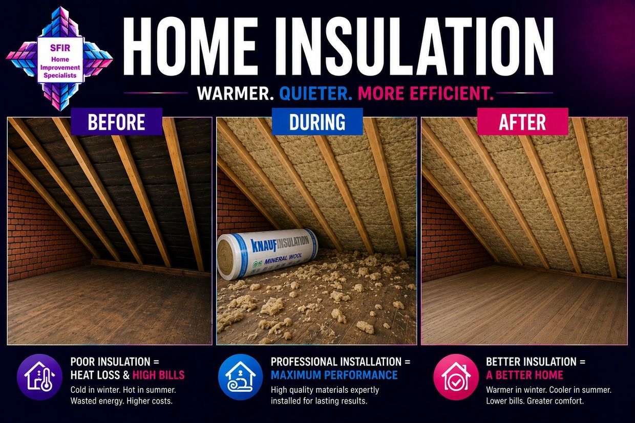 #loftinsulation, #loftboarding, #knaufinsulation. #sfir