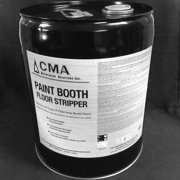 CMA Paint Booth Floor Stripper and Stack Kleen. A commecial booth refinishers best friends!