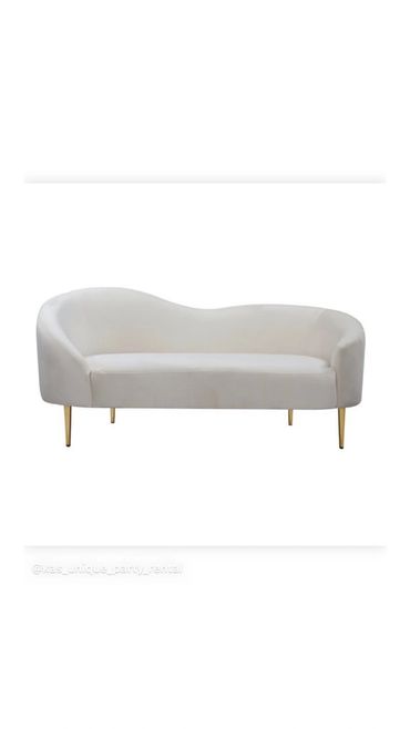 Off white Loveseat 
VELVET Loveseat
