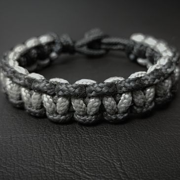 Braided polylace bracelet