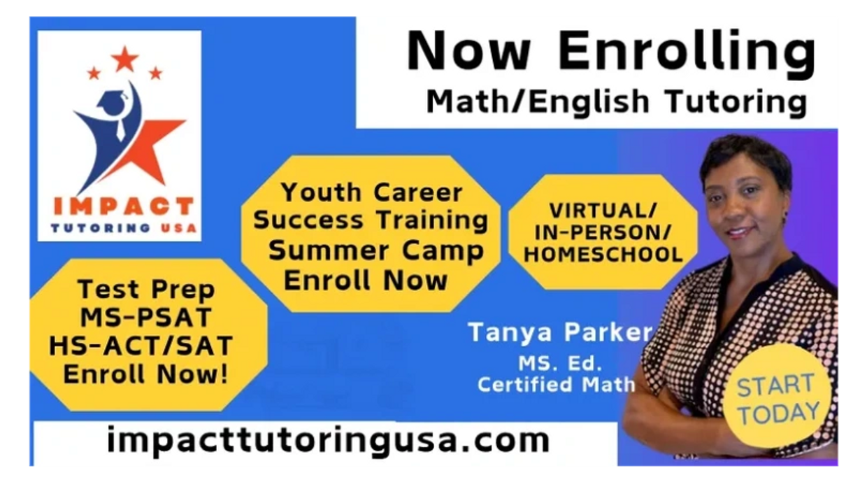 Tanya Parker Founder of Impact Tutoring USA, LLC.