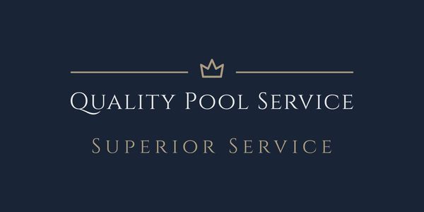 Elegant logo for a quality pool service with a crown symbol.