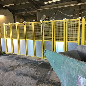 Safety guards designed and built by Machines and Controls Ltd.