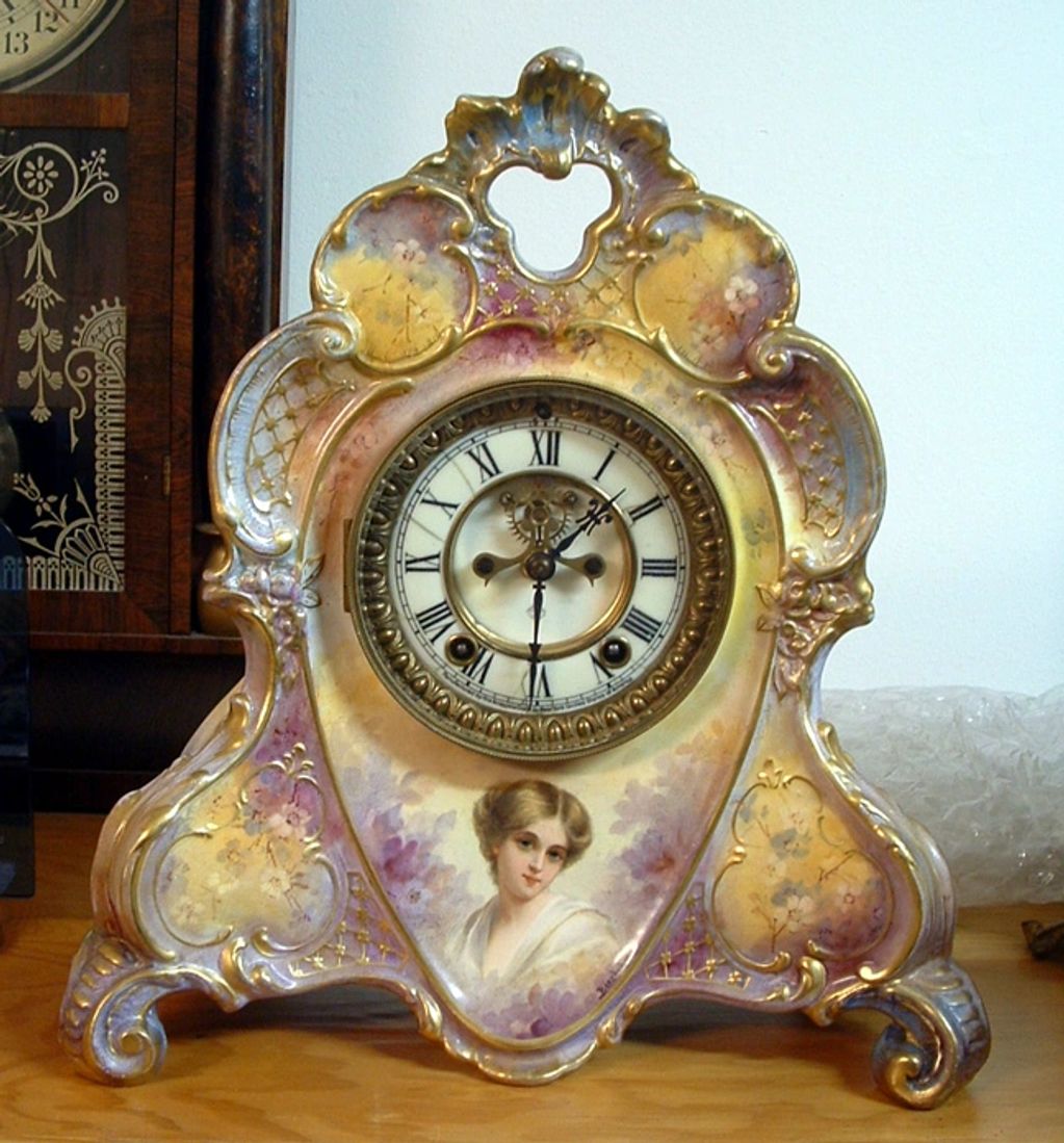 Circa 1901 La Roche. Royal Bonn portrait pattern signed by the artist. Restored by The Sands of Time