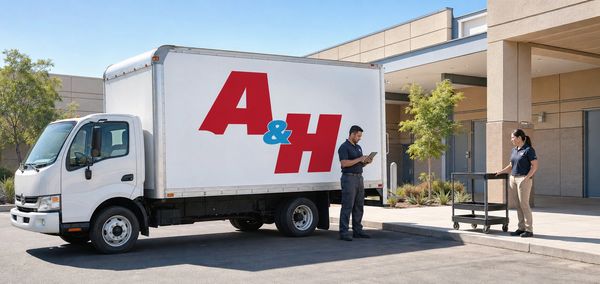 A&H IT Renew completes a government electronics pickup at a clean public facility.