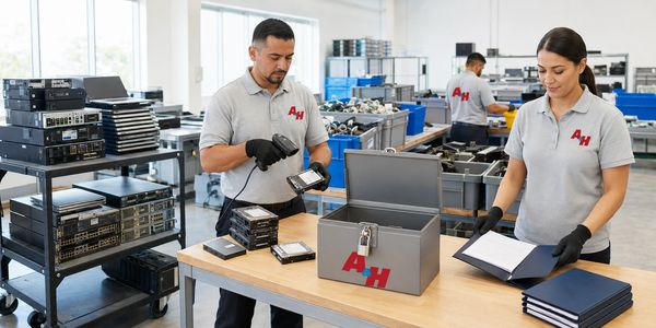 A&H IT Renew scans, secures and documents retired data devices for responsible recycling.