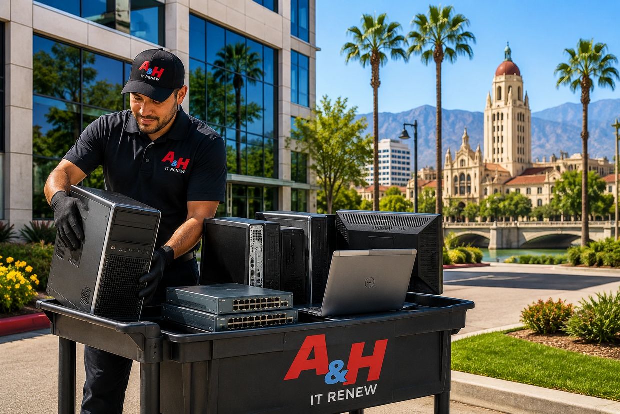 A&H IT Renew provides secure business electronics recycling throughout Riverside.