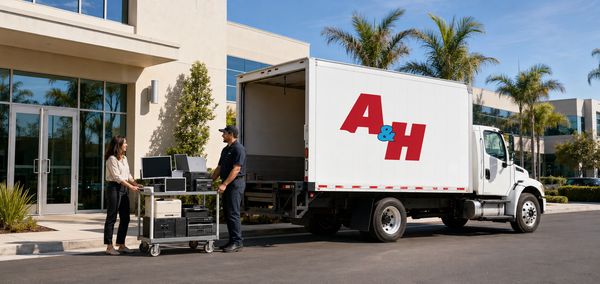 A&H IT Renew collects retired office electronics from a Southern California business.