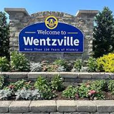Welcome sign to Wentzville, Missouri