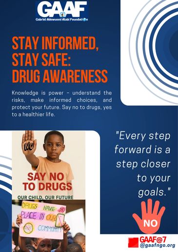 GAAF Say No 2 Drugs Campaign to mark GAAF 7th Anniversary on 1st October 2026