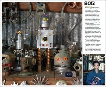 805 Living Magazine article of Santa Barbara artist Tal Avitzur.