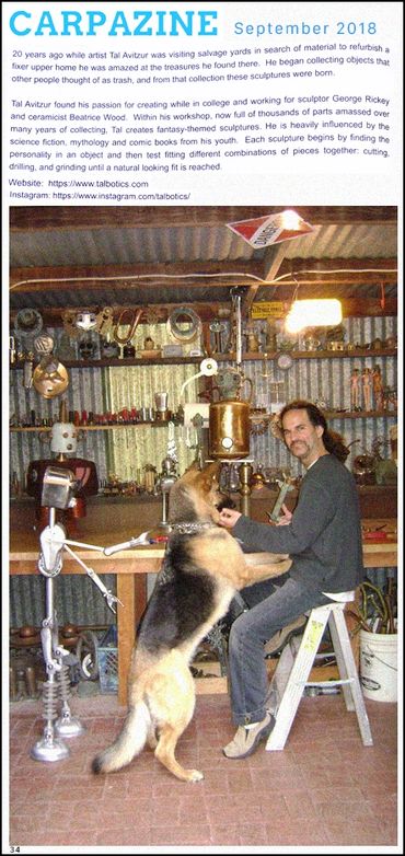 Carpazine article of Santa Barbara artist Tal Avitzur.