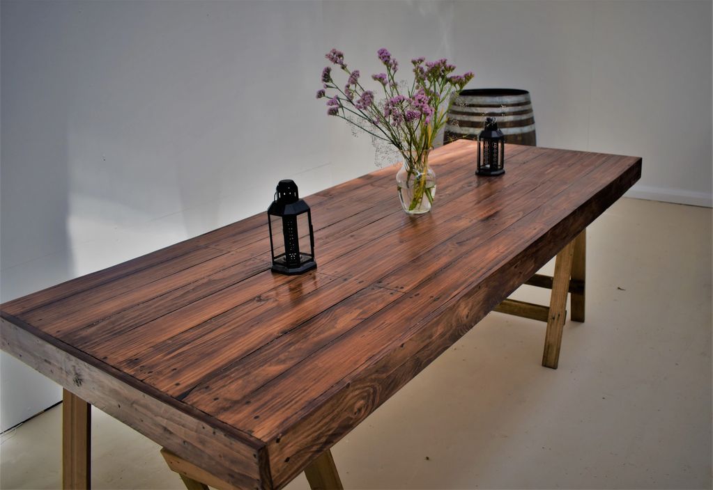 Trestle rustic recycled timber table. Perfect guestbook and gift table!

$45