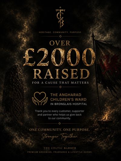 Over £2000 raised for Angharad Children's Ward, celebrating community support.