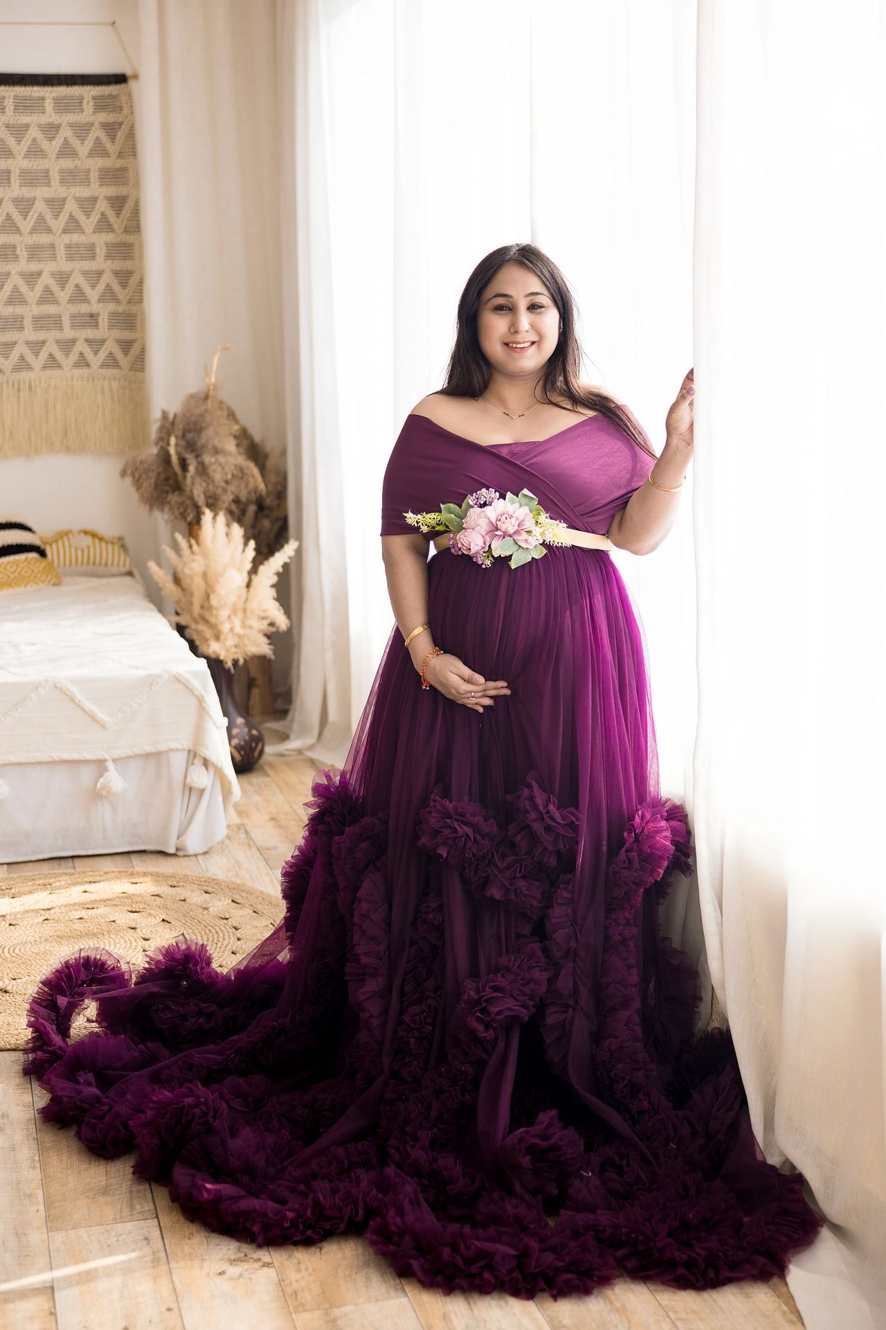 fitted lace wedding dress Amazon.com: BODDYSIZE Women's Sleeveless Midi Summer Maternity Dresses for  Photoshoot,Baby Shower, Purple : Clothing, Shoes & Jewelry main image 1