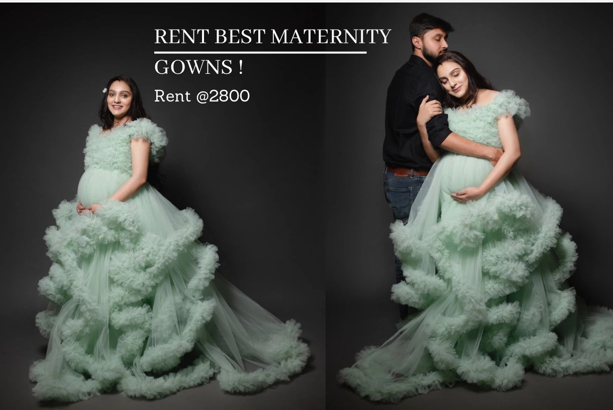 Rent Maternity Photo shoot Gowns- Free Home Delivery