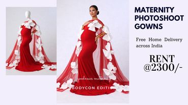 maternity shoot gown on rent in India