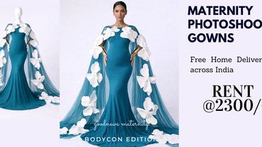 maternity bodycon gown for pregnancy photoshoot
