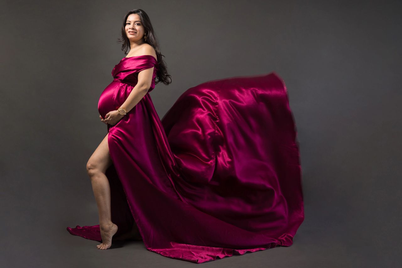 white christmas dresses Maternity Photoshoot Dress Hire -Rent