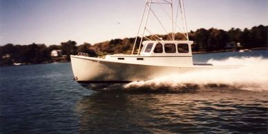 Customer boat build, fiberglass composite