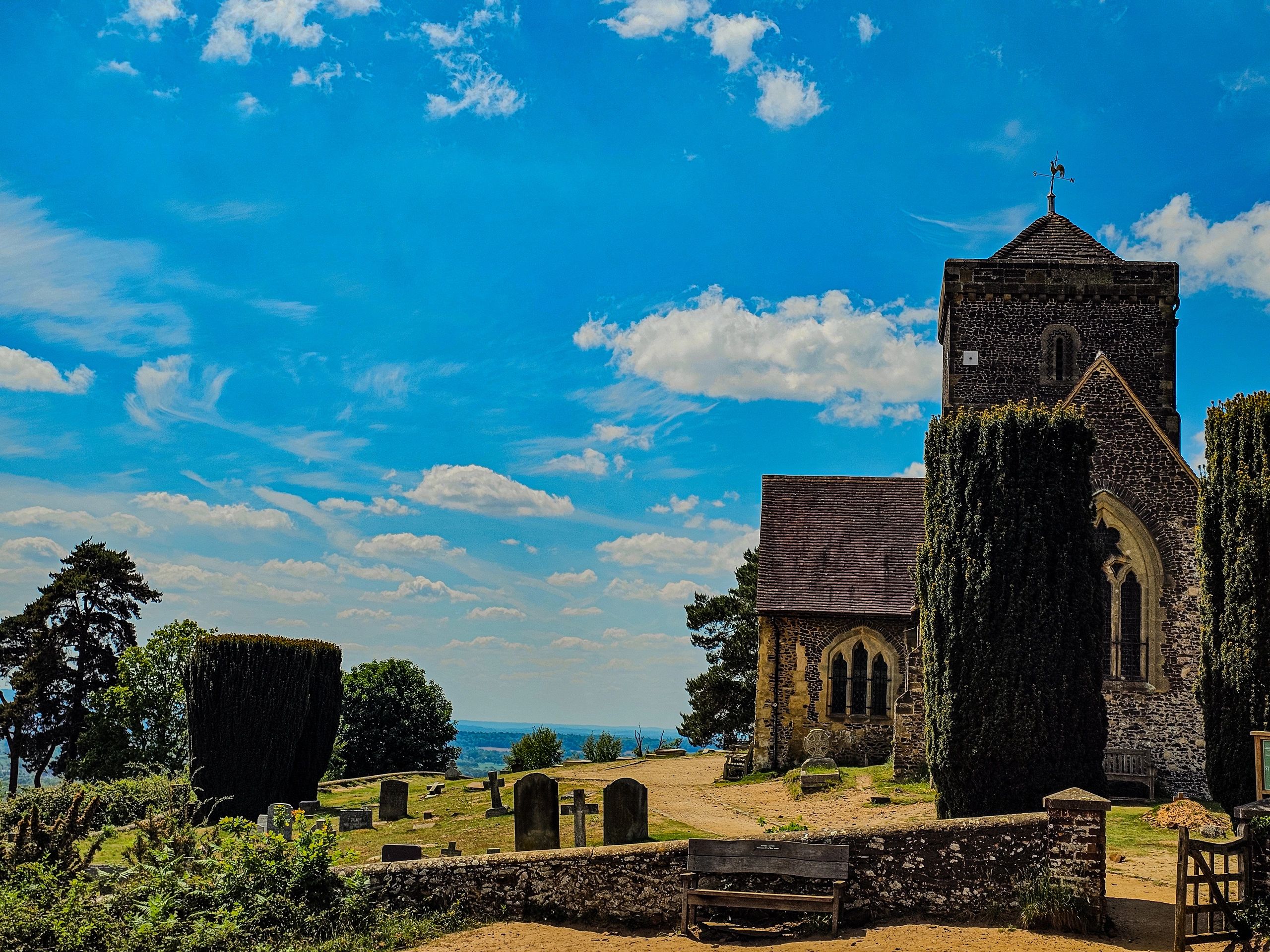 Photograph of St Marthas Church in Surrey