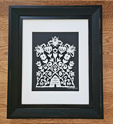 original analog papercut art