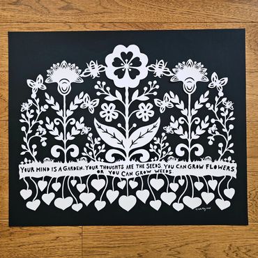 original analog papercut art