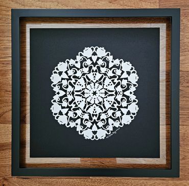 original analog papercut art