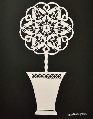 original analog papercut art
