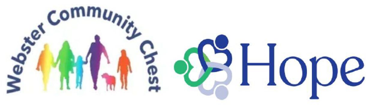 Webster Community Chest logo with the word Hope.