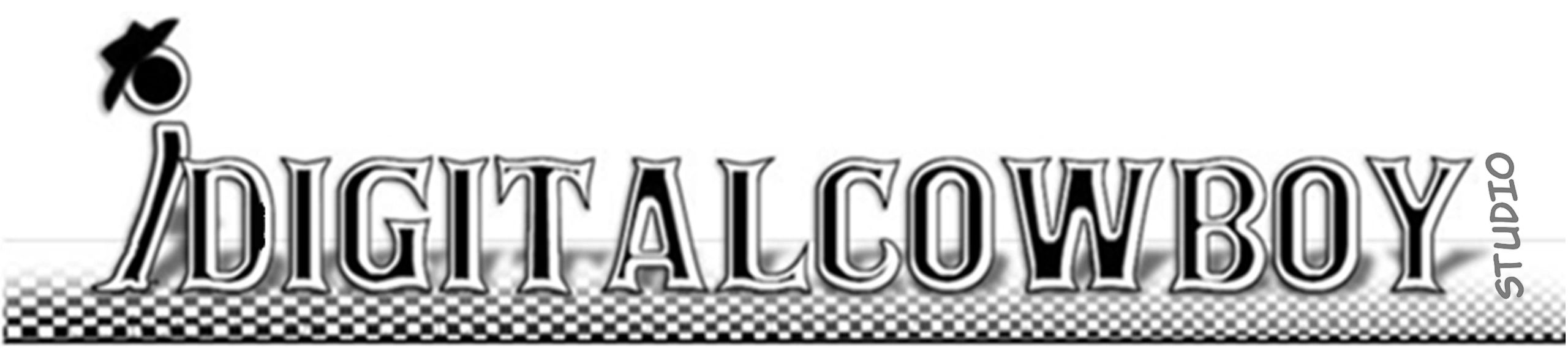 Logo reading 'Digital Cowboy Studio' with  The Cowboy at the front