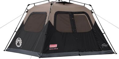 Coleman Instant Cabin 6P tent with weather-resistant design and large windows.