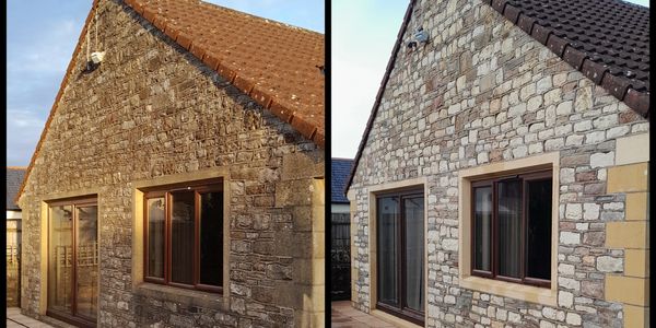 Professional pressure washing of exterior surfaces in Bristol