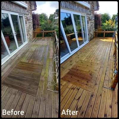 Professional decking cleaning in Bristol