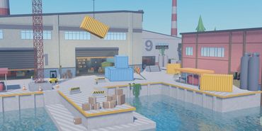 Factory themed Roblox map