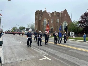 Legion marching in Parade.